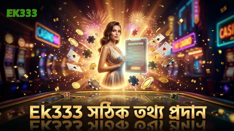 Ek333 রেজিস্ট্রেশন তথ্য সঠিক না হলে সমস্যা হয়।