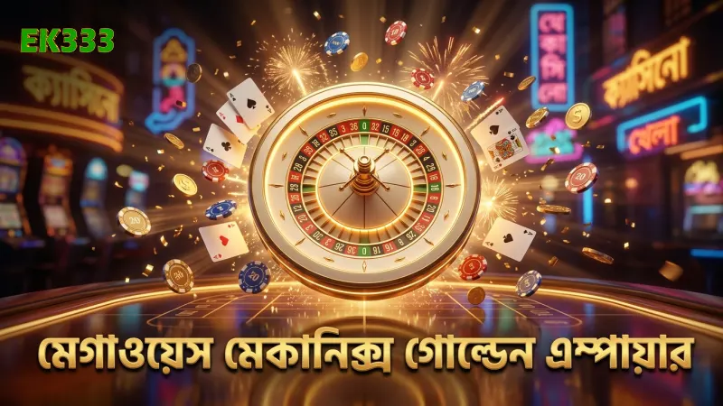মেগাওয়েস মেকানিক্স গোল্ডেন এম্পায়ারের মূল বৈশিষ্ট্য।