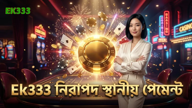 Ek333-তে নিরাপদ স্থানীয় পেমেন্ট ও মাল্টিপ্লায়ার ব্যবস্থার চিত্র।