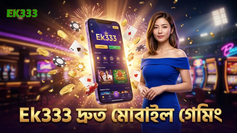 Ek333 প্ল্যাটফর্মে মোবাইল থেকে দ্রুত গেমিং উপভোগ করুন