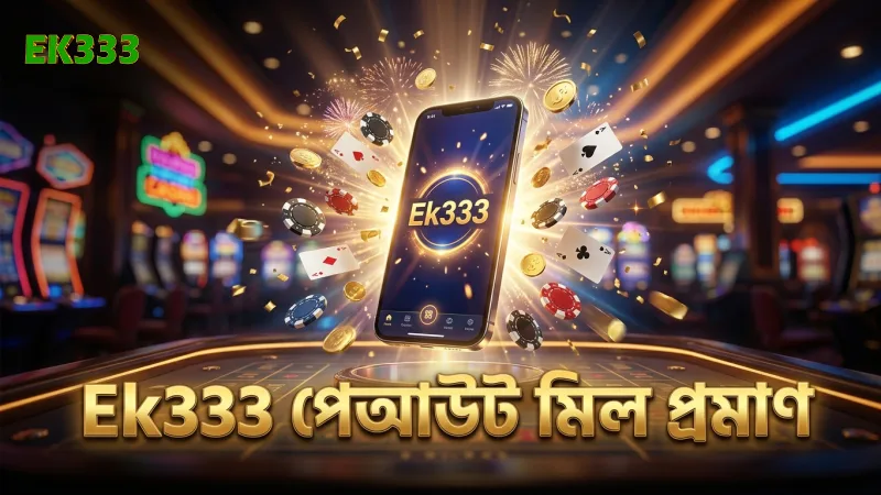 Ek333 ডেমো মোডে পেআউট মিলের প্রমাণ দিয়ে নিশ্চয়তা দেয়