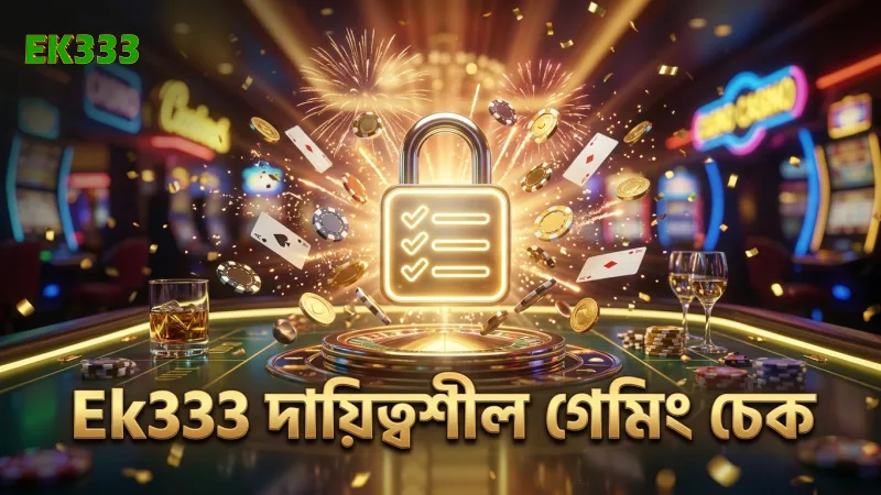 Ek333 দায়িত্বশীল গেমিং চেক লিস্টের মূল উপাদানসমূহ।